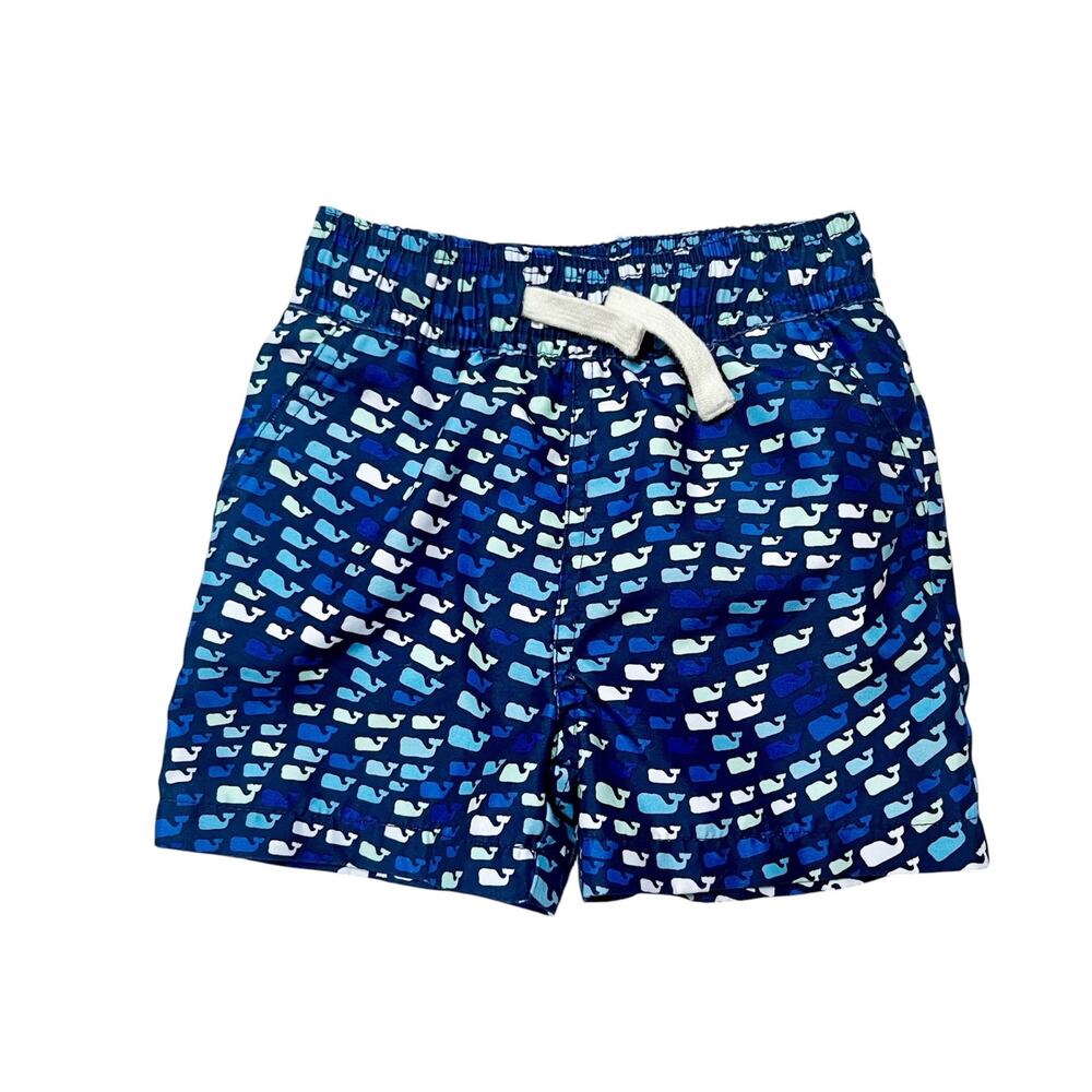 Vineyard Vines Whale Print Swim Trunks Size 18 months